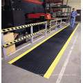 Safety Diamond Fatigue Reducing Foam Black with Yellow Edges PVC Waterproof Mat for Foot